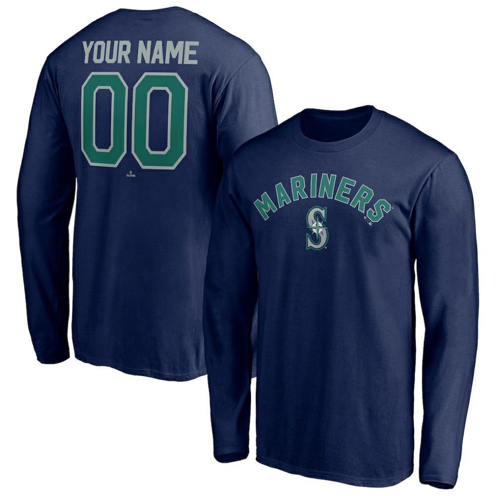 MLB Seattle Mariners Personalized Winning Streak Name & Number Long Sleeve T-Shirt
