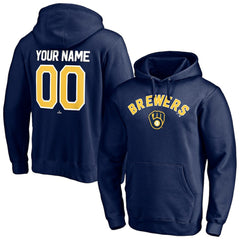 MLB Milwaukee Brewers Personalized Winning Streak Name & Number Pullover Hoodie