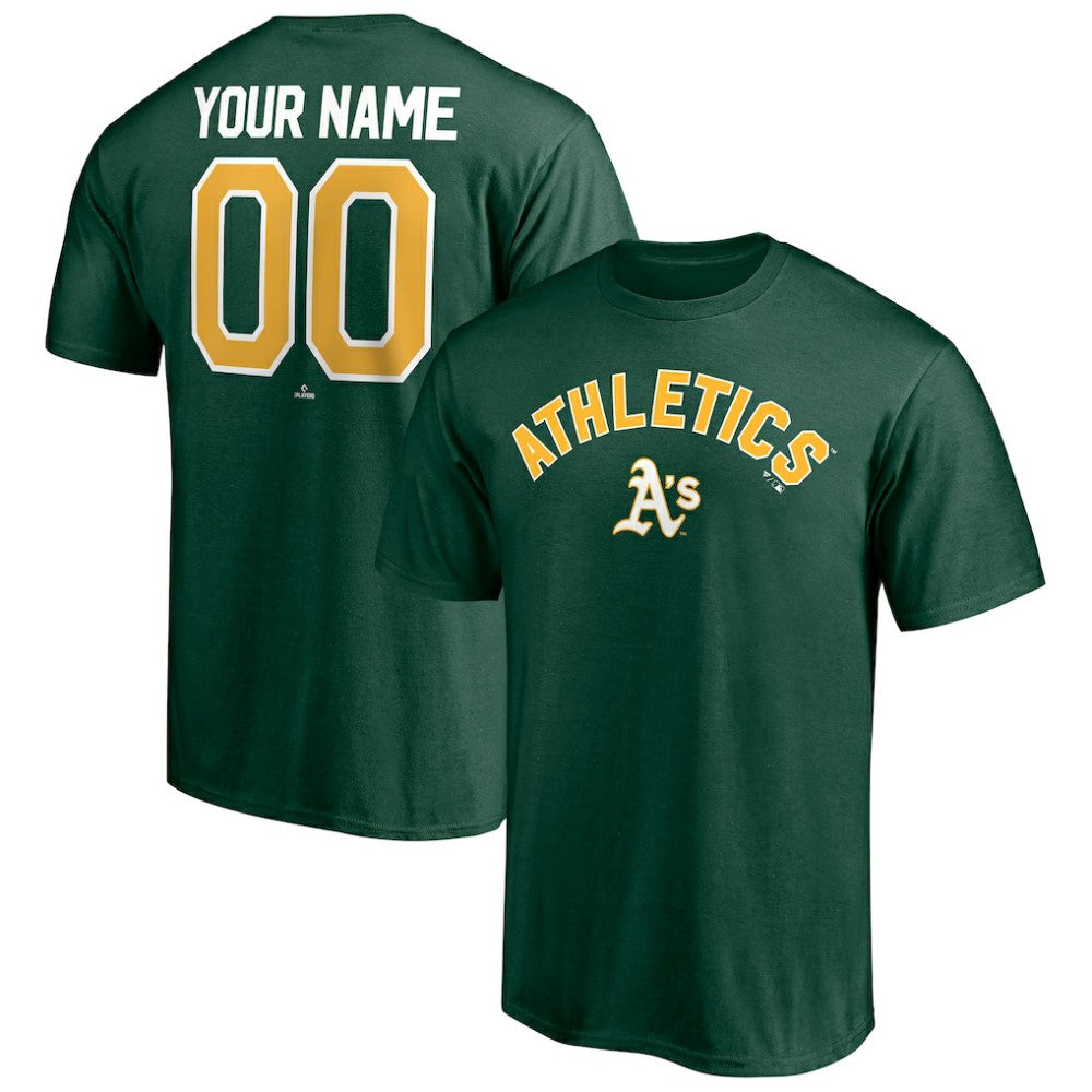 MLB Athletics Personalized Team Winning Streak Name & Number T-Shirt
