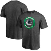 NHL Heather Gray Vancouver Canucks #WeSkateFor T-Shirt