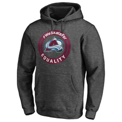 NHL Heather Gray Colorado Avalanche #WeSkateFor Pullover Hoodie