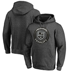 NHL Heather Gray Los Angeles Kings #WeSkateFor Pullover Hoodie