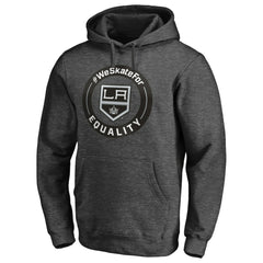 NHL Heather Gray Los Angeles Kings #WeSkateFor Pullover Hoodie