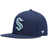 NHL Deep Sea Blue Seattle Kraken Fanatics Primary Logo Snapback Hat
