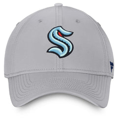 NHL Gray Seattle Kraken Fanatics Core Primary Logo Flex Hat