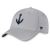NHL Gray Seattle Kraken Fanatics Secondary Logo Flex Hat