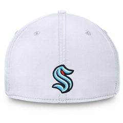 NHL White Seattle Kraken Fanatics Wordmark Flex Hat