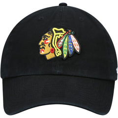NHL Black Chicago Blackhawks '47 Team Clean Up Adjustable Hat