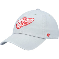 NHL Gray Detroit Red Wings '47 Team Clean Up Adjustable Hat