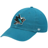 NHL Teal San Jose Sharks '47 Team Clean Up Adjustable Hat