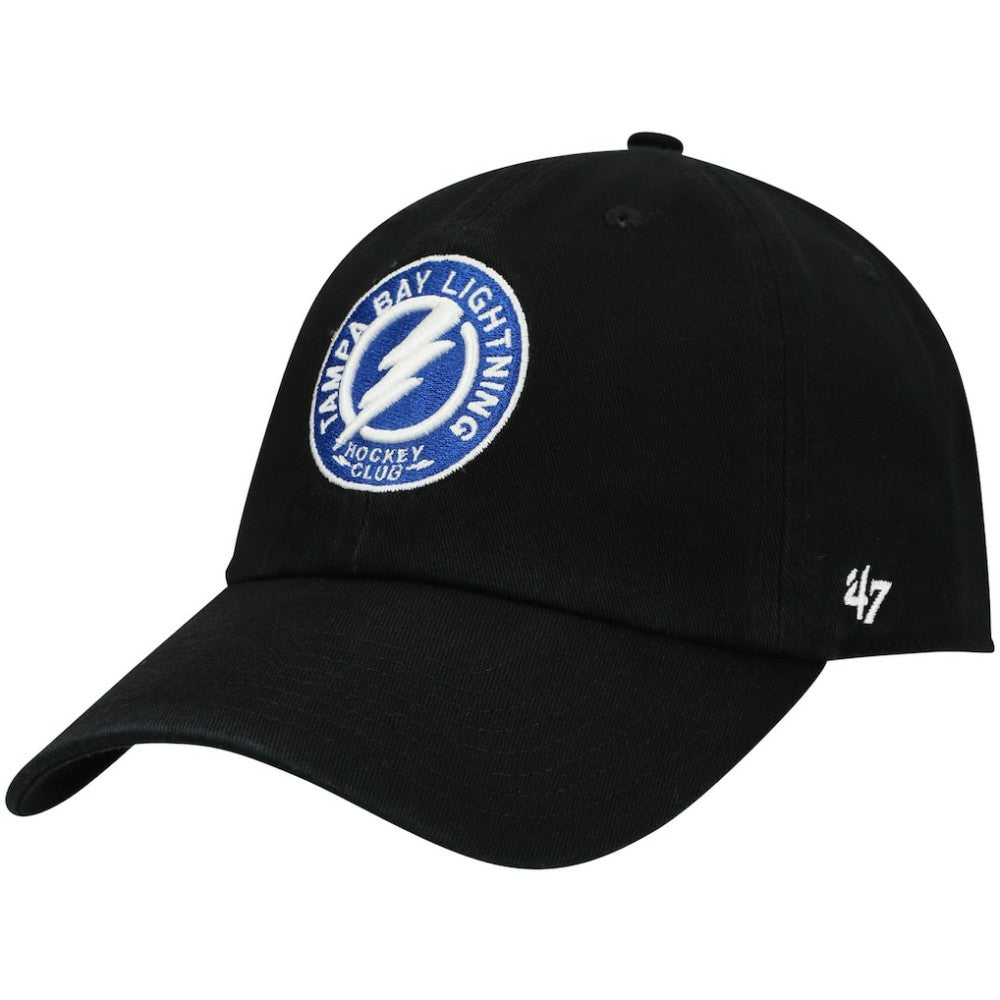 NHL Black Tampa Bay Lightning '47 Team Clean Up Adjustable Hat