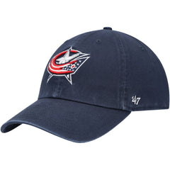 NHL Navy Columbus Blue Jackets '47 Team Clean Up Adjustable Hat
