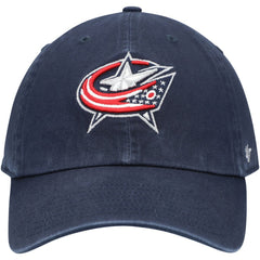 NHL Navy Columbus Blue Jackets '47 Team Clean Up Adjustable Hat
