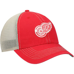 NHL Red Detroit Red Wings '47 Trawler Clean Up Trucker Snapback Hat