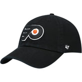 NHL Black Philadelphia Flyers '47 Team Clean Up Adjustable Hat