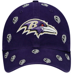'47 Women's Confetti Clean Up Head Logo Adjustable Hat - Baltimore Ravens