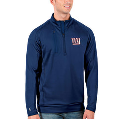 Antigua Generation Quarter-Zip Pullover Jacket - New York Giants