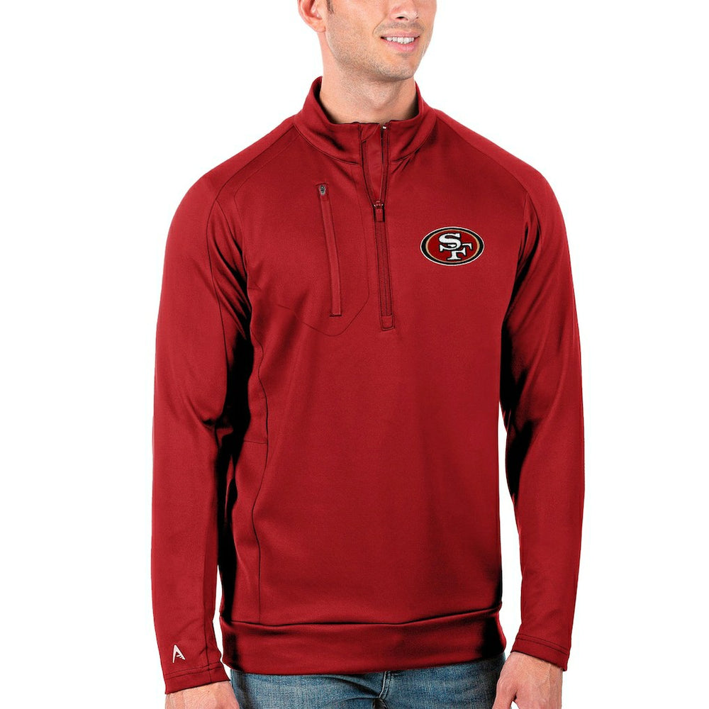 Antigua Generation Quarter-Zip Pullover Jacket - San Francisco 49ers