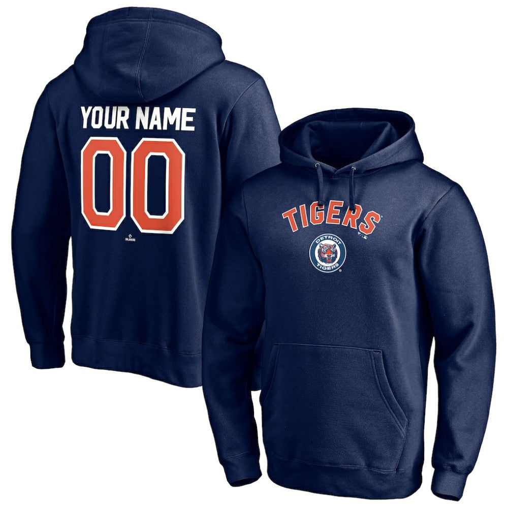 MLB Detroit Tigers Cooperstown Winning Streak Personalized Name & Number Pullover Hoodie