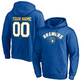 MLB Milwaukee Brewers Cooperstown Winning Streak Personalized Name & Number Pullover Hoodie
