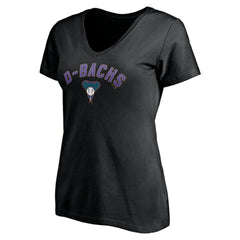 MLB Arizona Diamondbacks Women's Cooperstown Winning Streak Personalized Name & Number V-Neck T-Shirt