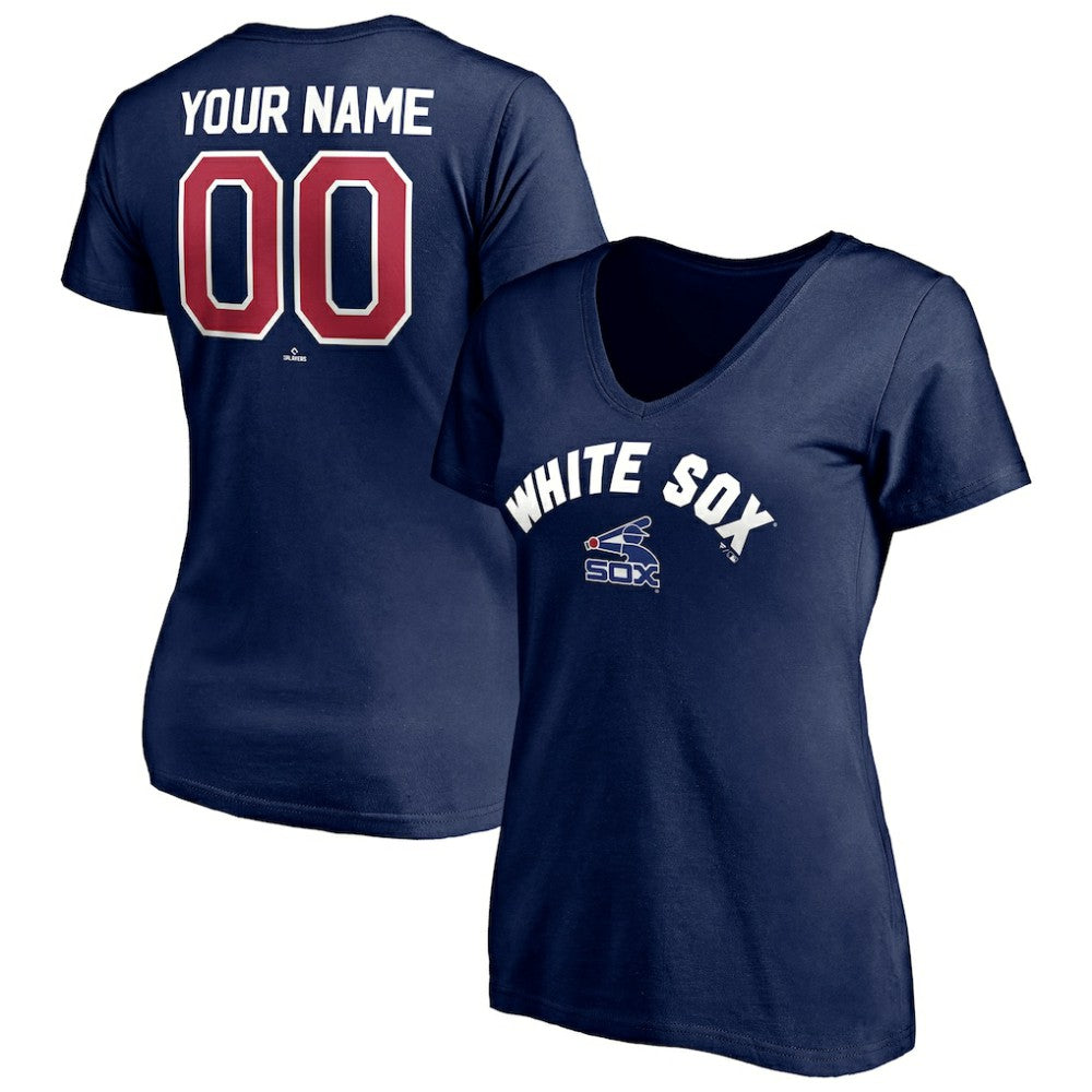 MLB Chicago White Sox Women's Cooperstown Winning Streak Personalized Name & Number V-Neck T-Shirt