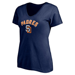 MLB San Diego Padres Women's Cooperstown Winning Streak Personalized Name & Number V-Neck T-Shirt