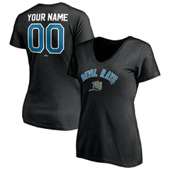 MLB Tampa Bay Rays Women's Cooperstown Winning Streak Personalized Name & Number V-Neck T-Shirt