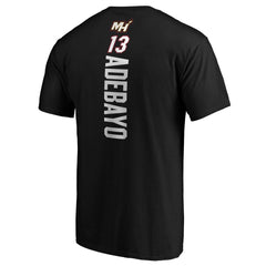 NBA Bam Adebayo Miami Heat Playmaker Name & Number T-Shirt