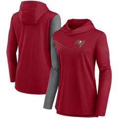 Women's Chevron Hoodie Performance Long Sleeve T-Shirt - Tampa Bay Buccaneers