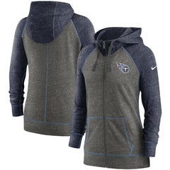 Women's Gym Vintage Raglan Full-Zip Hoodie - Tennessee Titans