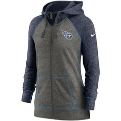 Women's Gym Vintage Raglan Full-Zip Hoodie - Tennessee Titans