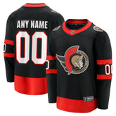 NHL Black Ottawa Senators Fanatics Home Custom Breakaway Jersey