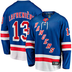 NHL Blue Alexis Lafreniere New York Rangers Fanatics Home Breakaway Jersey
