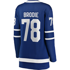 NHL Blue TJ Brodie Toronto Maple Leafs Fanatics Women's Breakaway Player Jersey