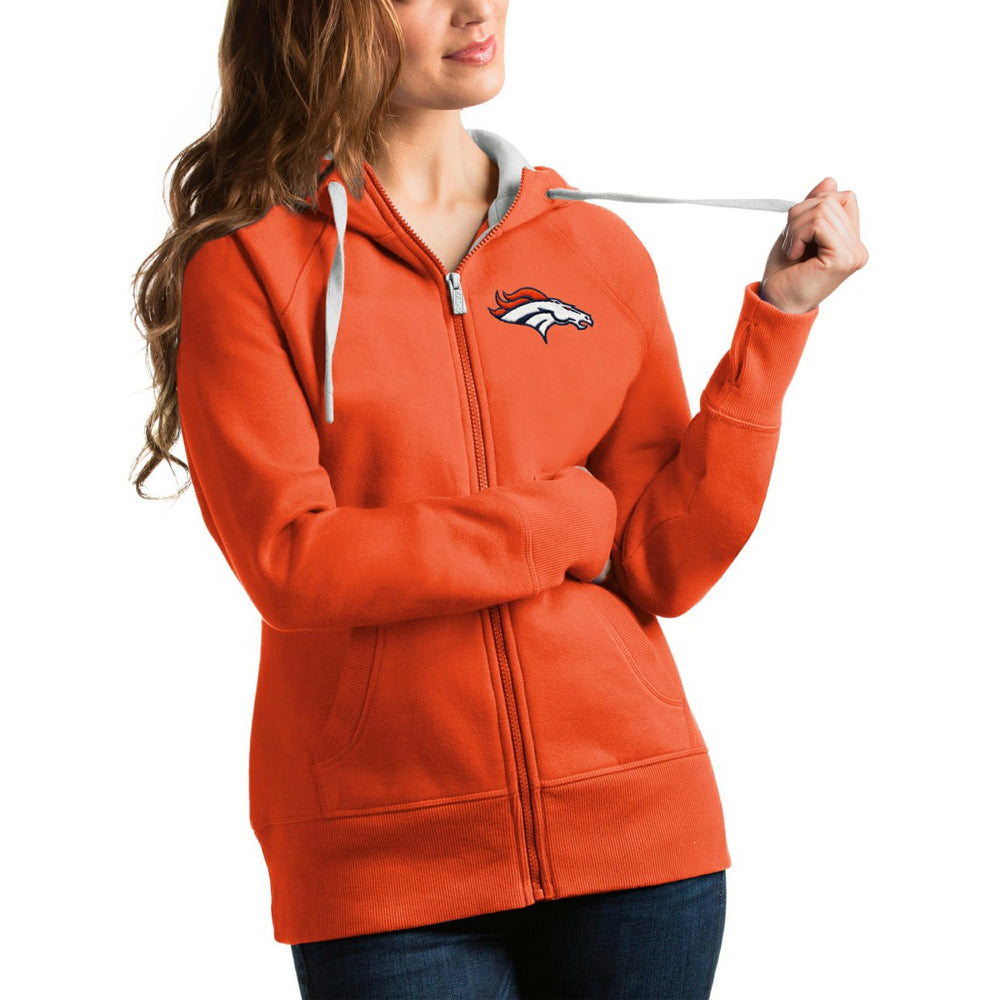 Antigua Women's Victory Full-Zip Hoodie - Denver Broncos