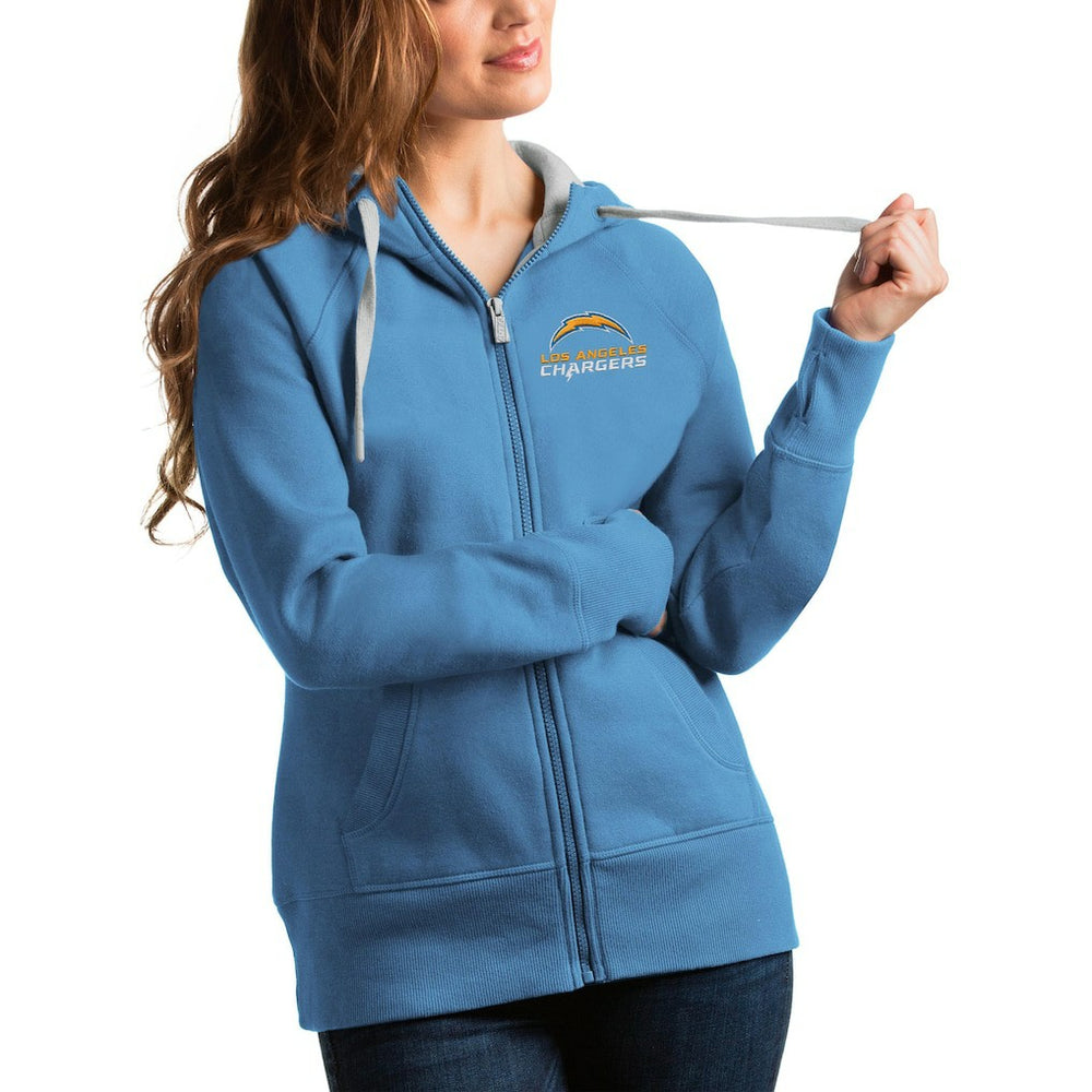 Antigua Women's Victory Full-Zip Hoodie - Los Angeles Chargers