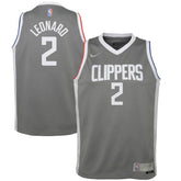 NBA Kawhi Leonard LA Clippers Youth 2020/21 Swingman Player Jersey Gray