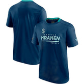NHL Deep Sea Blue Seattle Kraken Fanatics Authentic Pro Locker Room T-Shirt