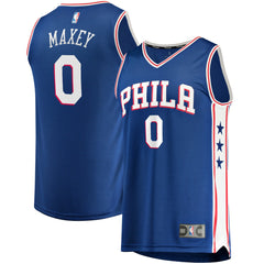 NBA Tyrese Maxey Philadelphia 76ers Fast Replica Jersey Royal