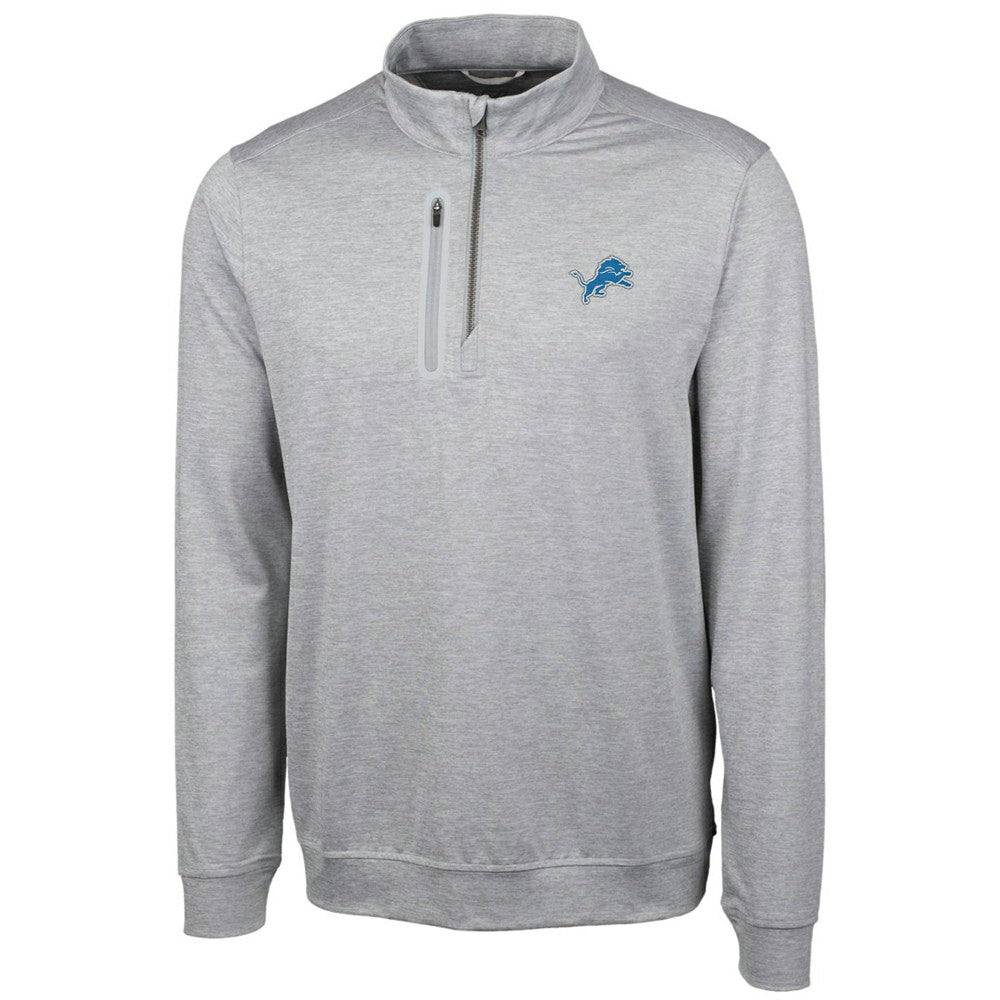Cutter & Buck Stealth Quarter-Zip Jacket - Detroit Lions