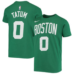 NBA Jayson Tatum Boston Celtics Youth Logo Name & Number Performance T-Shirt