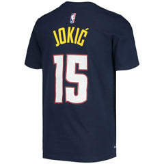 NBA Nikola Jokic Denver Nuggets Youth Logo Name & Number Performance T-Shirt sale