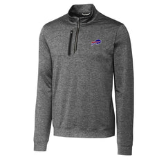 Cutter & Buck Big & Tall Stealth Quarter-Zip Pullover Jacket - Buffalo Bills