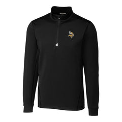 Cutter & Buck Big & Tall Traverse Quarter-Zip Pullover Jacket - Minnesota Vikings