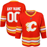 NHL Red Calgary Flames Youth Home Replica Custom Jersey