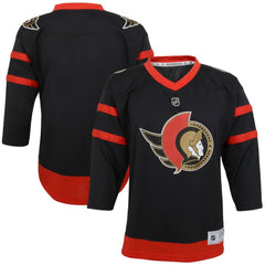 NHL Black Ottawa Senators Youth Home Replica Blank Jersey