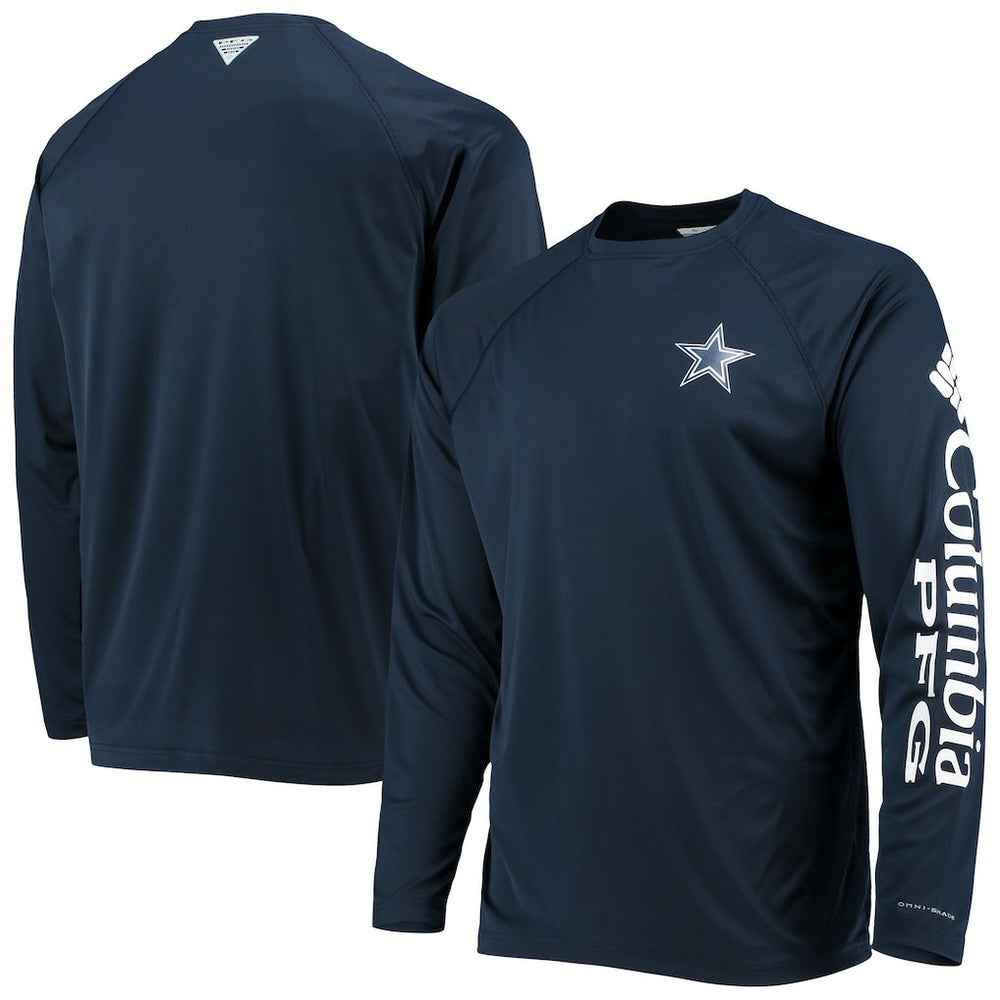 Terminal Tackle Omni-Shade Raglan Long Sleeve T-Shirt - Dallas Cowboys