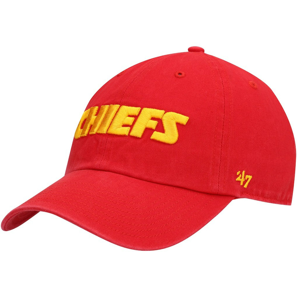 '47 Clean Up Script Adjustable Hat - Kansas City Chiefs