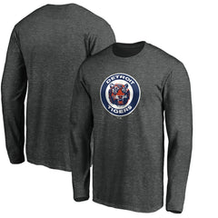 MLB Detroit Tigers Cooperstown Collection Huntington Logo Long Sleeve T-Shirt